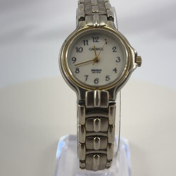 Carriage by Timex Ladies Silver -Toned Working Quartz Watch #65 - Picture 1 of 5